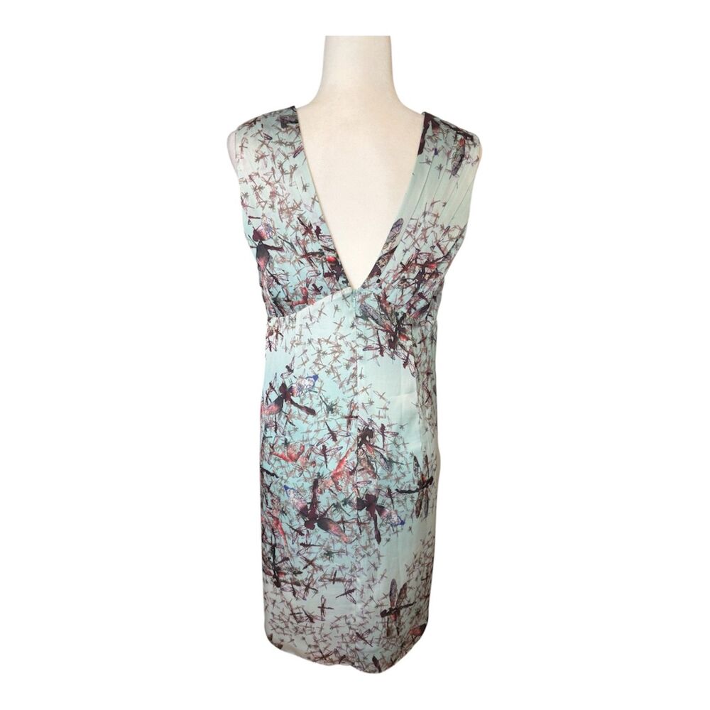 Ted Baker | Carii Dragonfly Bow Tie Dress Size Ted 3 US 8 Sleeveless Open Back - Picture 6 of 9